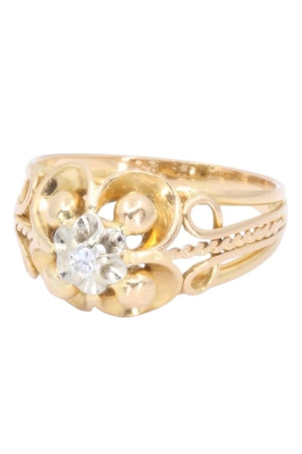 BAGUE DIAMANT 1950' — vue 5