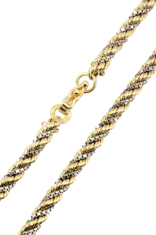 COLLIER MAILLE TORSADÉE 2 ORS — vue 3