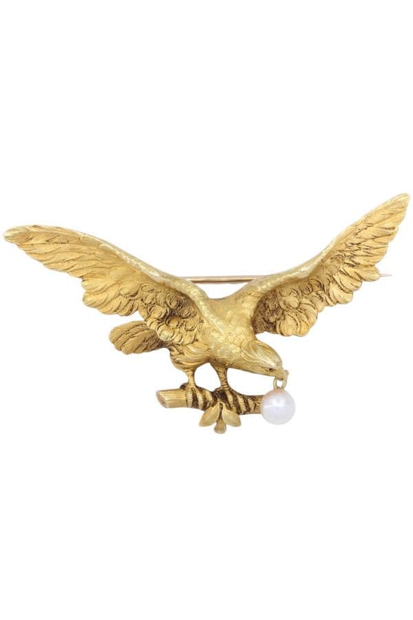 BROCHE PENDENTIF ANCIEN AIGLE
