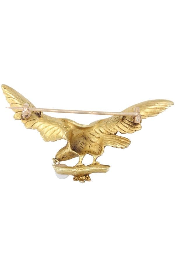 BROCHE PENDENTIF ANCIEN AIGLE — vue 3