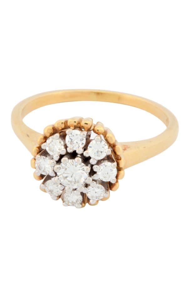 BAGUE MARGUERITE DIAMANTS — vue 1