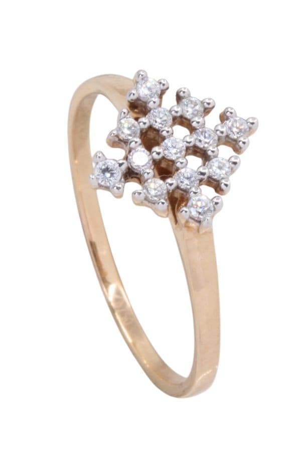 BAGUE MODERNE DIAMANTS — vue 4