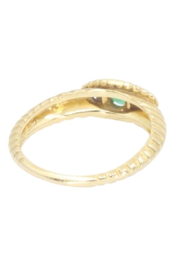 BAGUE JONC GODRON ÉMERAUDE — vue 6