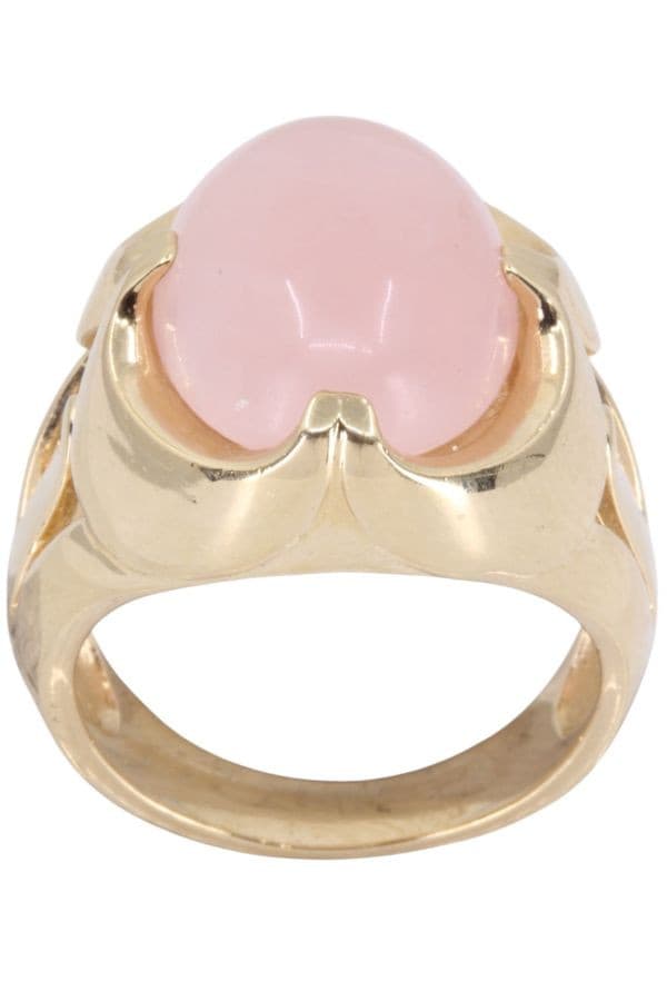 BAGUE FANTAISIE QUARTZ ROSE — vue 1