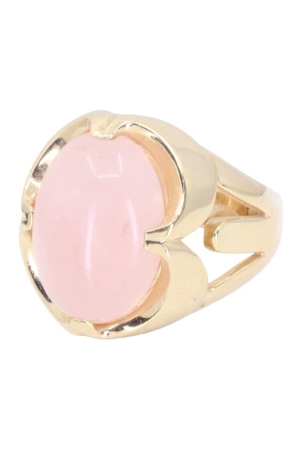 BAGUE FANTAISIE QUARTZ ROSE — vue 2