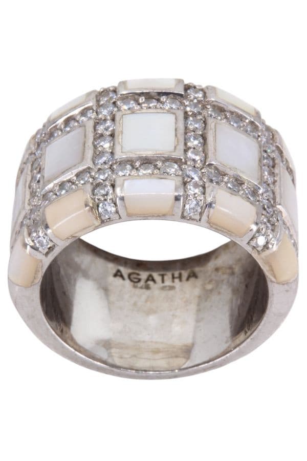 BAGUE AGATHA ARGENT — vue 1