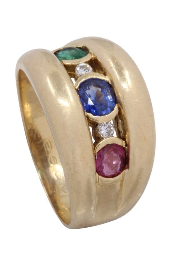 BAGUE JONC TUTTI FRUTTI — vue 4