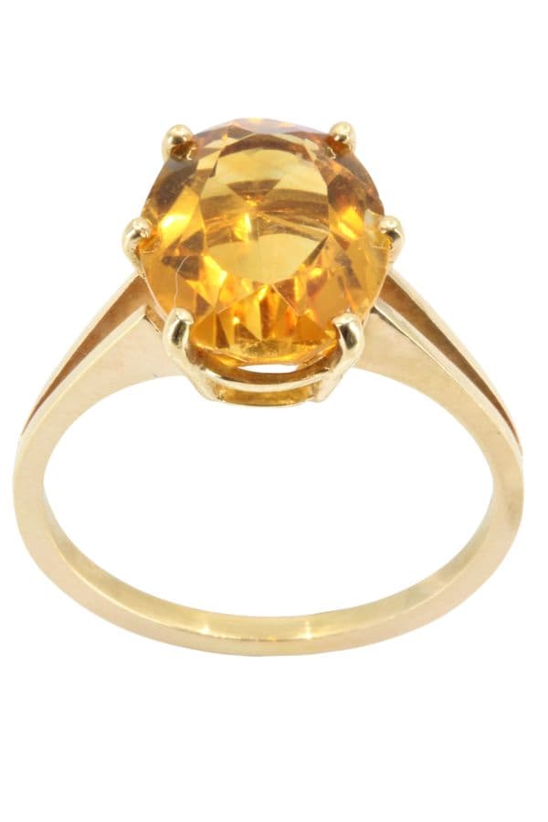 BAGUE MODERNE CITRINE — vue 1