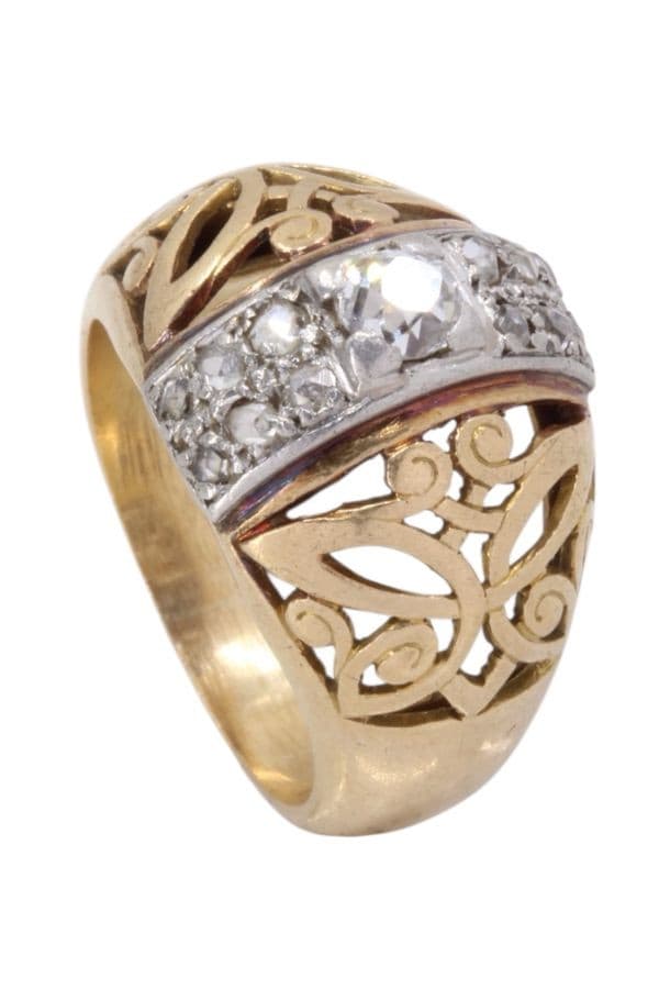 BAGUE DIAMANTS 1950' — vue 4