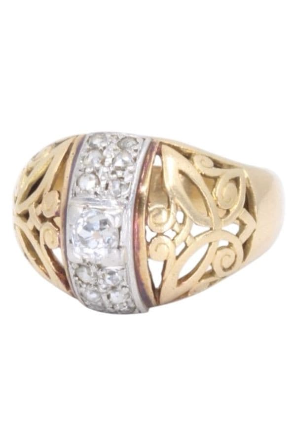 BAGUE DIAMANTS 1950' — vue 5