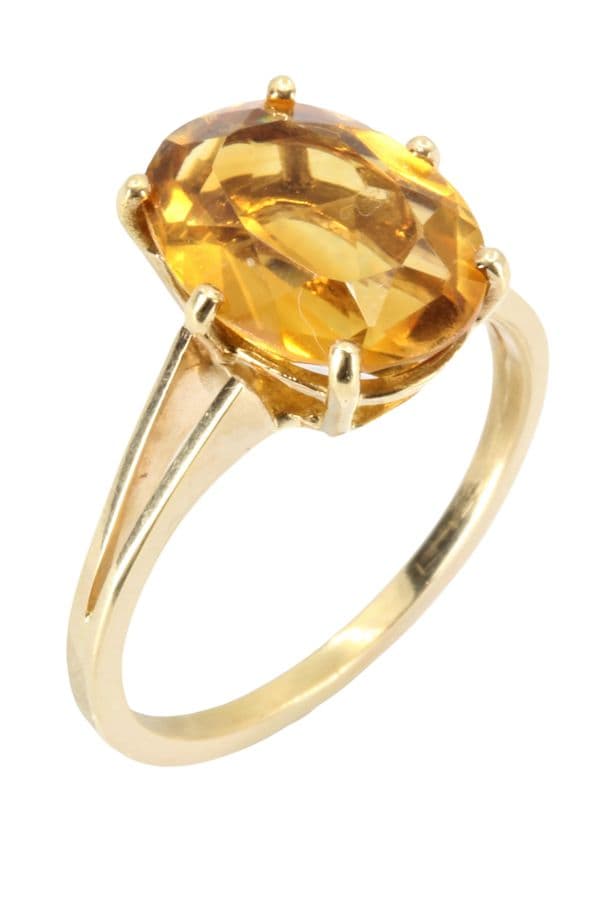 BAGUE MODERNE CITRINE — vue 4
