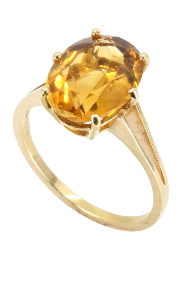 BAGUE MODERNE CITRINE — vue 5