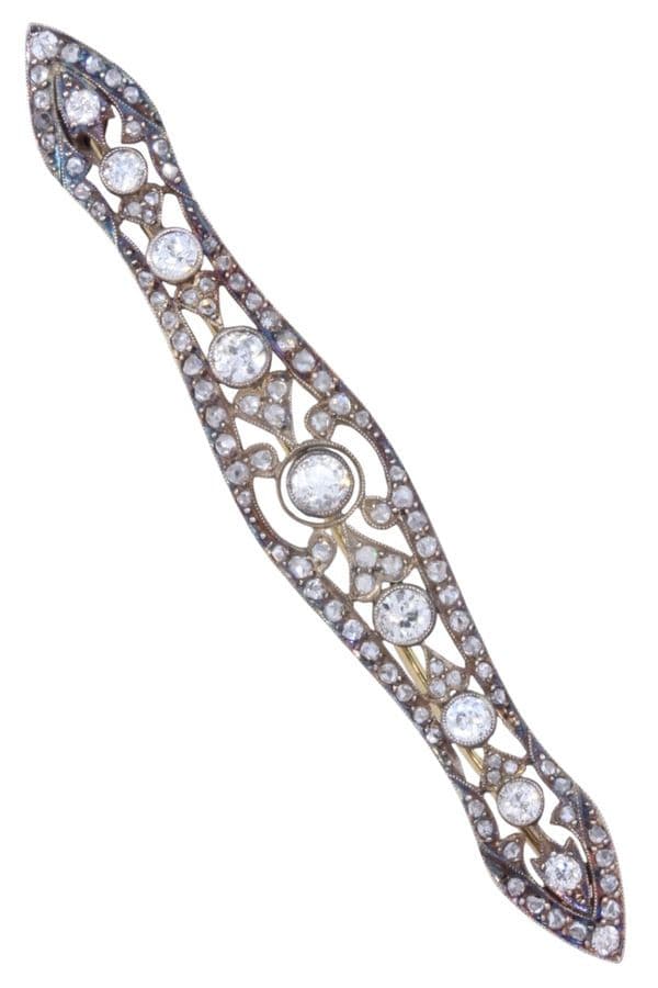 BROCHE ANCIENNE DIAMANTS