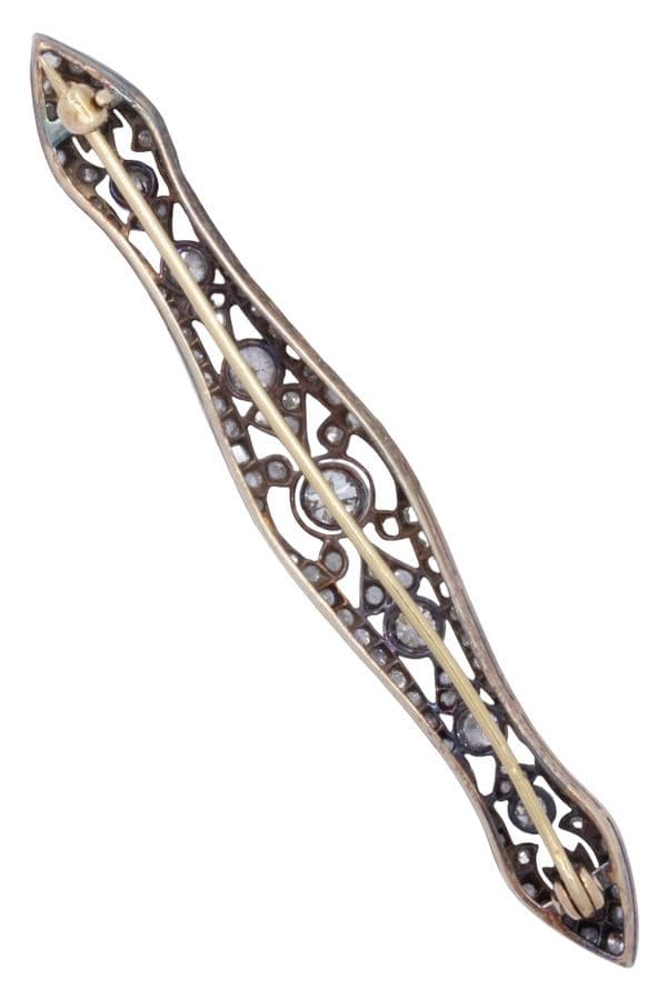 BROCHE ANCIENNE DIAMANTS — vue 3