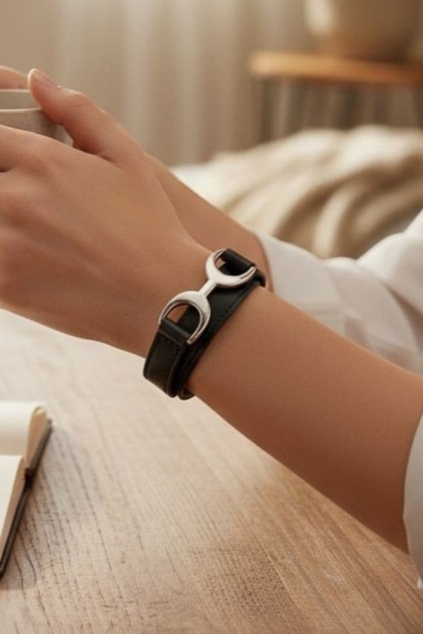 BRACELET HERMES PAVANES DOUBLE TOUR — vue 2