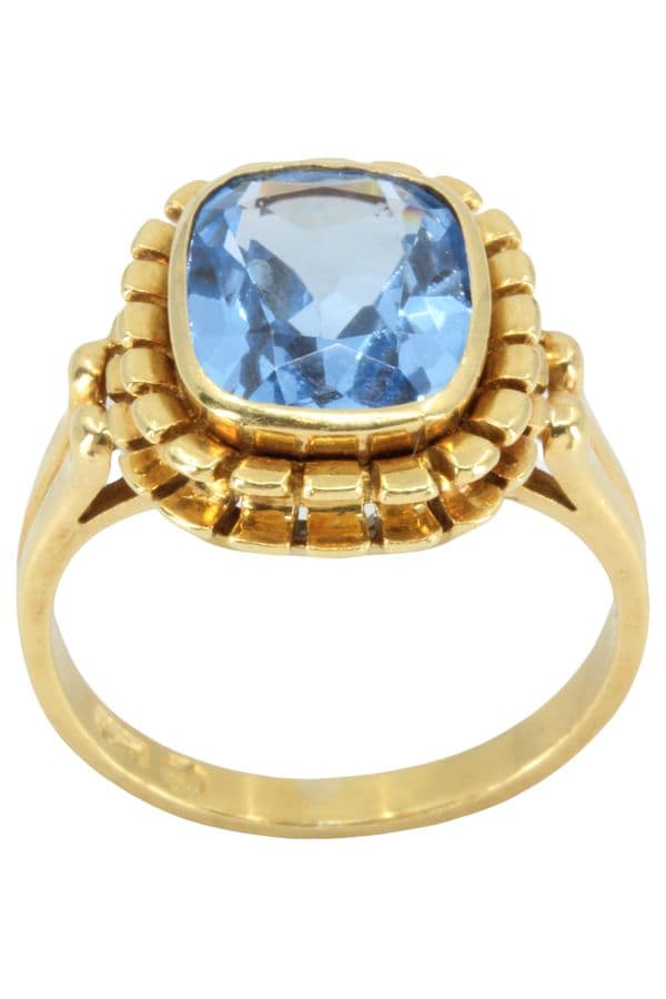 BAGUE MODERNE TOPAZE — vue 1