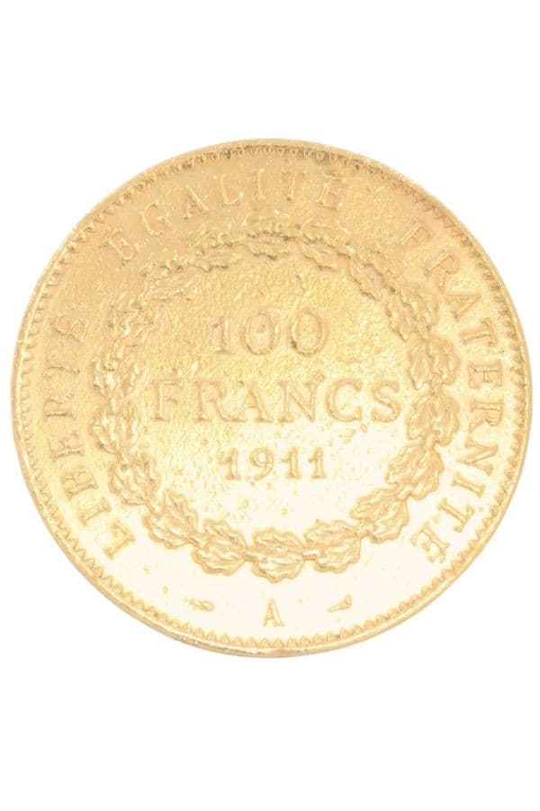 PIECE 100 FRANCS  GENIE 1911 — vue 2