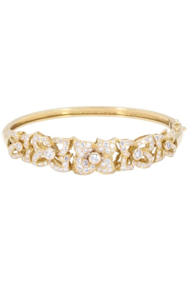BRACELET JONC OUVRANT DIAMANTS