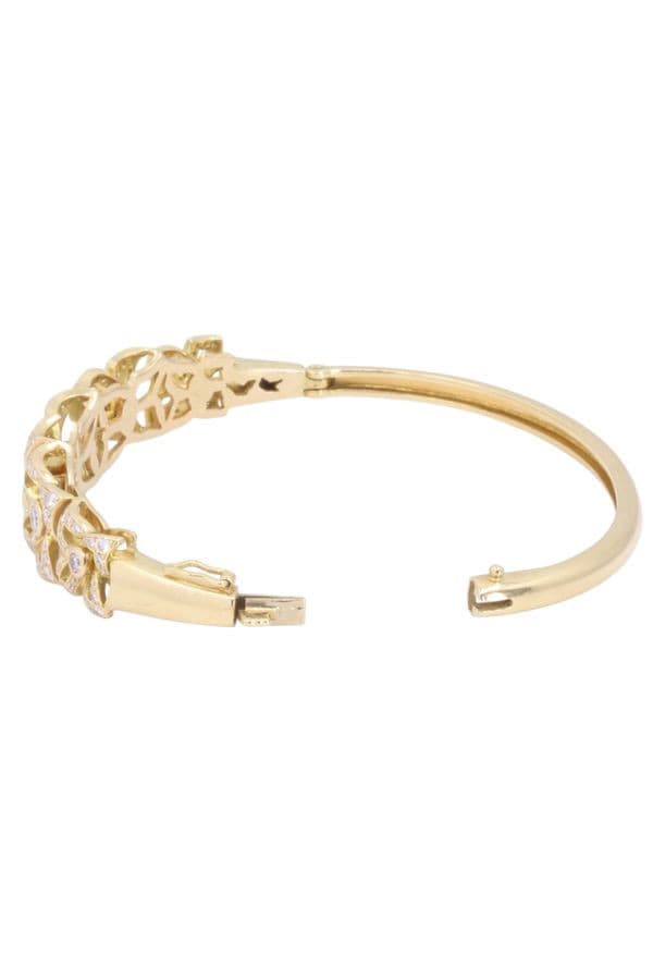 BRACELET JONC OUVRANT DIAMANTS — vue 3