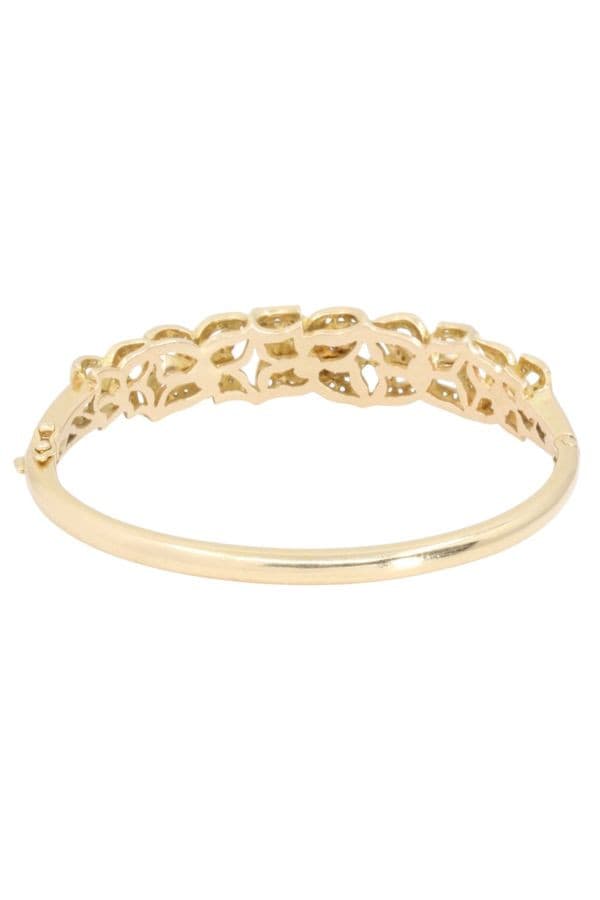 BRACELET JONC OUVRANT DIAMANTS — vue 4