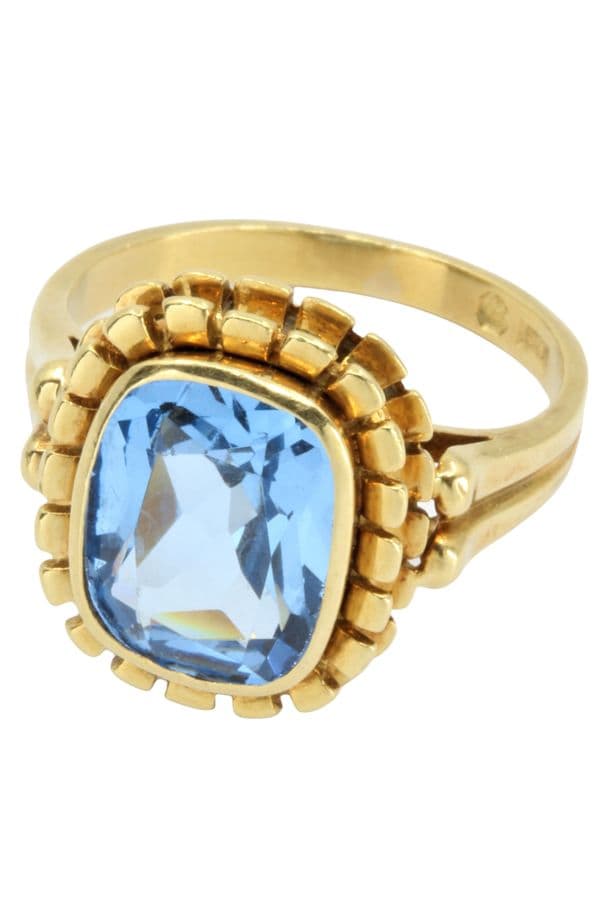 BAGUE MODERNE TOPAZE — vue 4