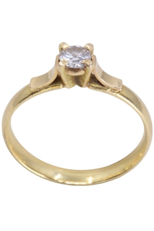SOLITAIRE DIAMANT 0.23CARAT — vue 1