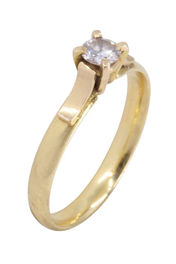 SOLITAIRE DIAMANT 0.23CARAT — vue 3