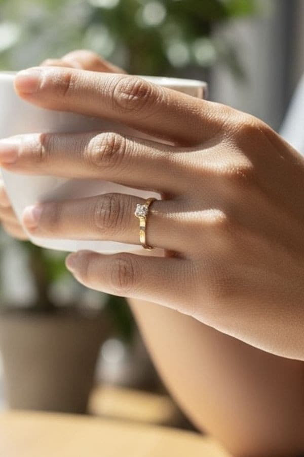 SOLITAIRE DIAMANT 0.23CARAT — vue 2