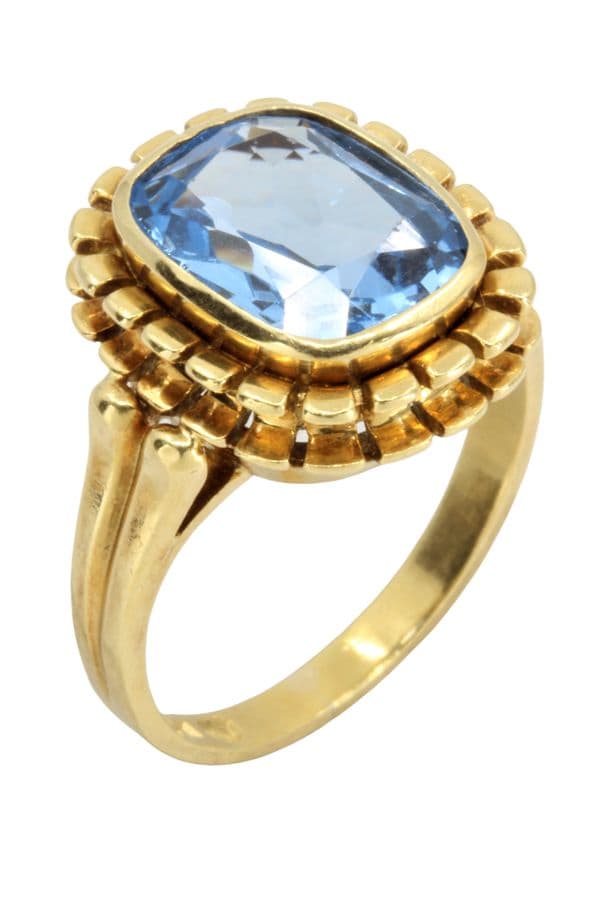 BAGUE MODERNE TOPAZE — vue 5