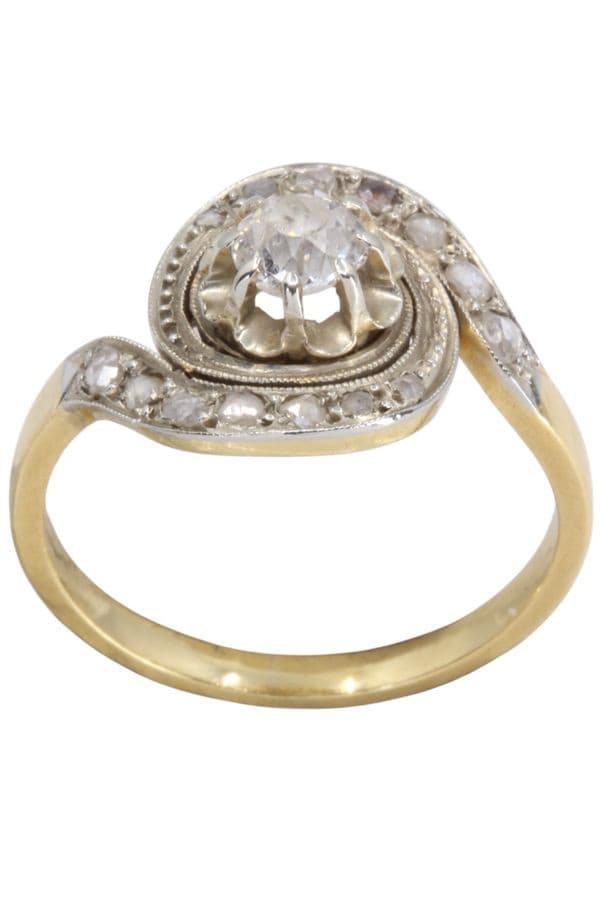 BAGUE TOURBILLON DIAMANTS — vue 1