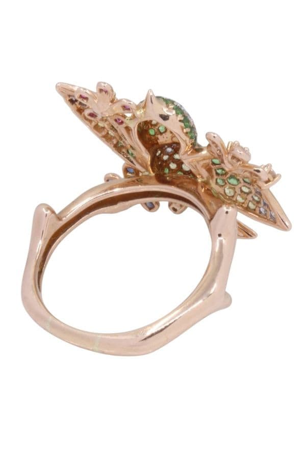 BAGUE OISEAU DIAMANTS — vue 6