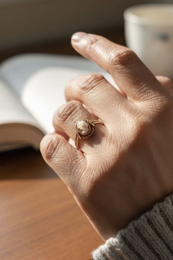 BAGUE ANCIENNE CAMÉE — vue 6