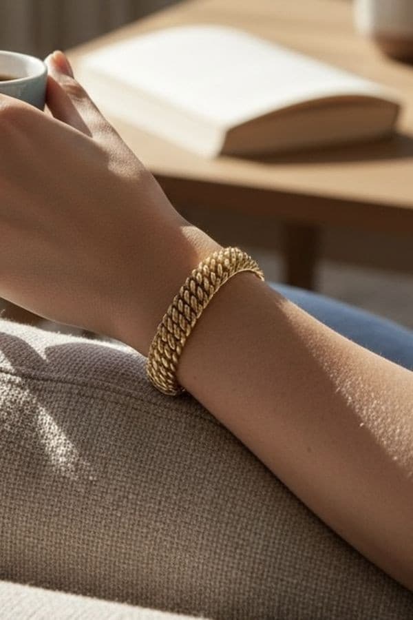 BRACELET MAILLE AMERICAINE — vue 2