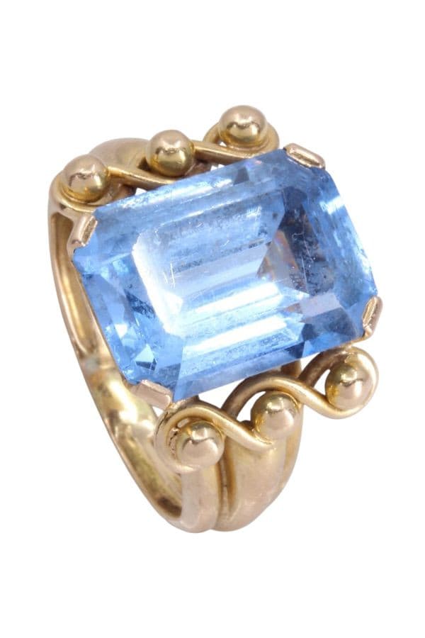 BAGUE ANCIENNE TOPAZE — vue 4