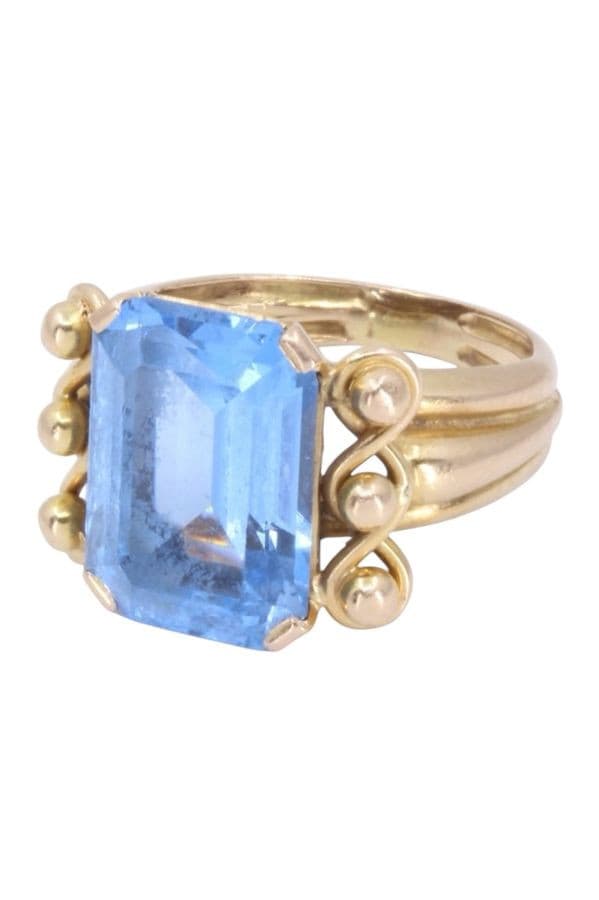 BAGUE ANCIENNE TOPAZE — vue 5