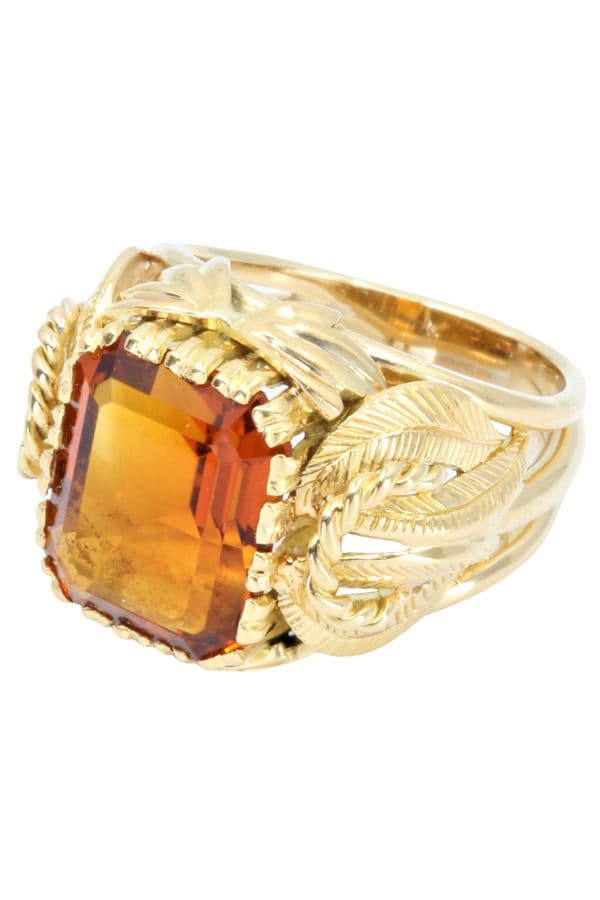BAGUE ORNEMENTALE CITRINE DE MADÈRE — vue 3