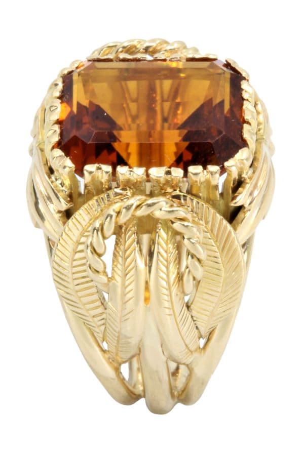 BAGUE ORNEMENTALE CITRINE DE MADÈRE — vue 5