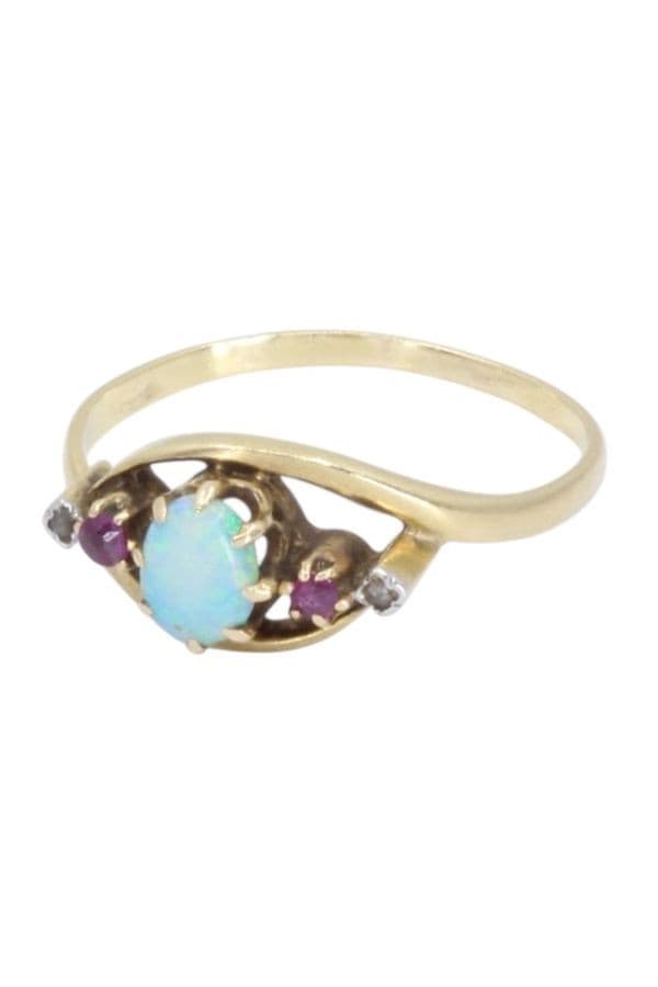 BAGUE OPALE ANCIENNE — vue 5