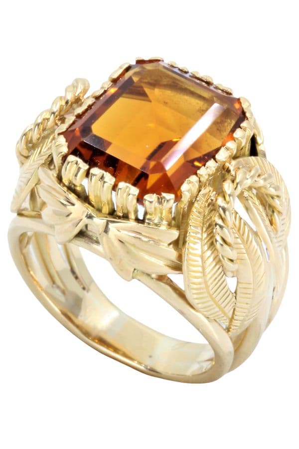 BAGUE ORNEMENTALE CITRINE DE MADÈRE — vue 6