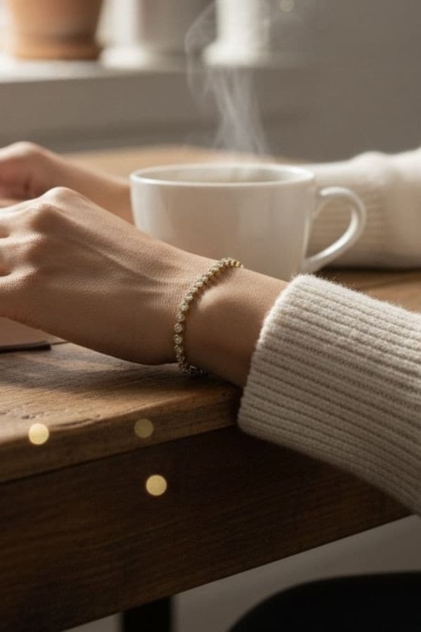 BRACELET LIGNE DIAMANTS — vue 2