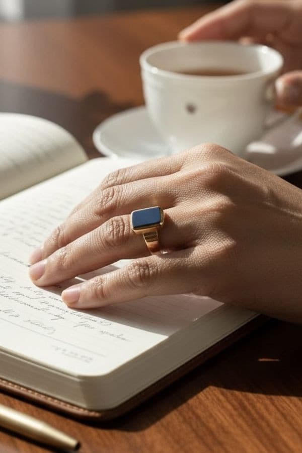 BAGUE  ANCIENNE AGATHE — vue 2