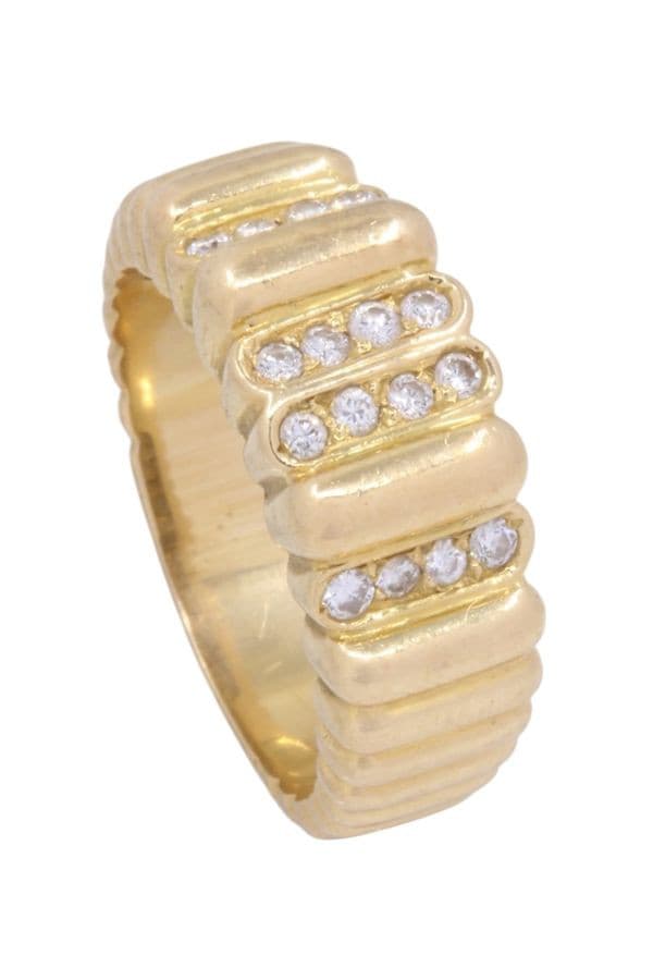BAGUE MODERNE DIAMANTS — vue 4