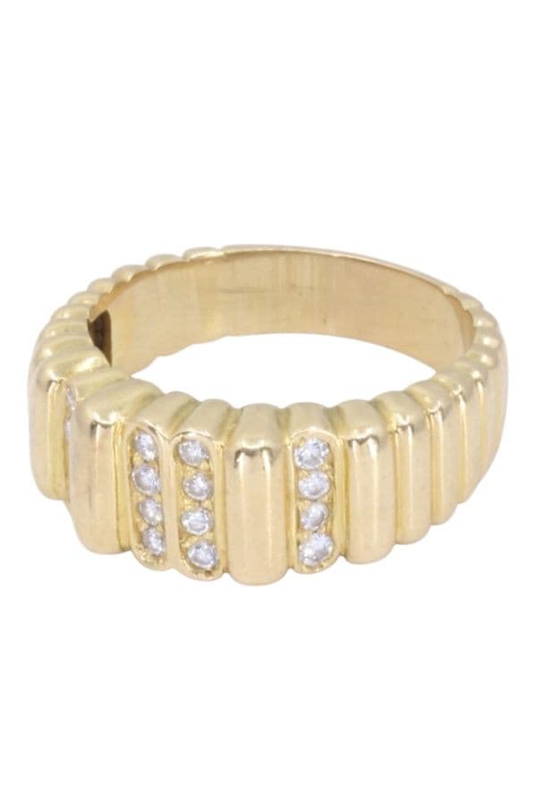 BAGUE MODERNE DIAMANTS — vue 5