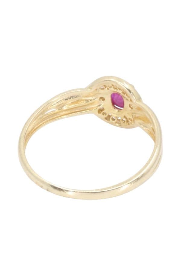 BAGUE MODERNE RUBIS ET DIAMANTS — vue 6