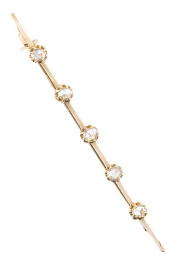 BROCHE ANCIENNE DIAMANTS — vue 1