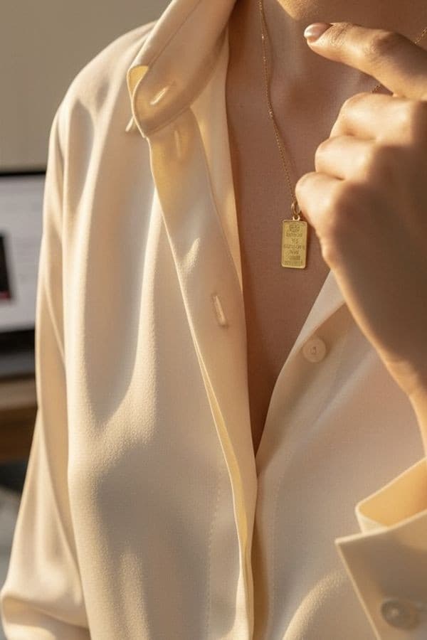PENDENTIF LINGOTIN 1 GRAMME "LADY FORTUNA" — vue 2