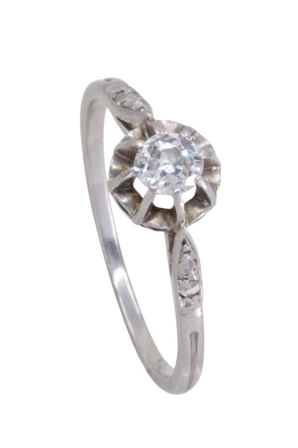 SOLITAIRE DIAMANT ANCIEN — vue 4