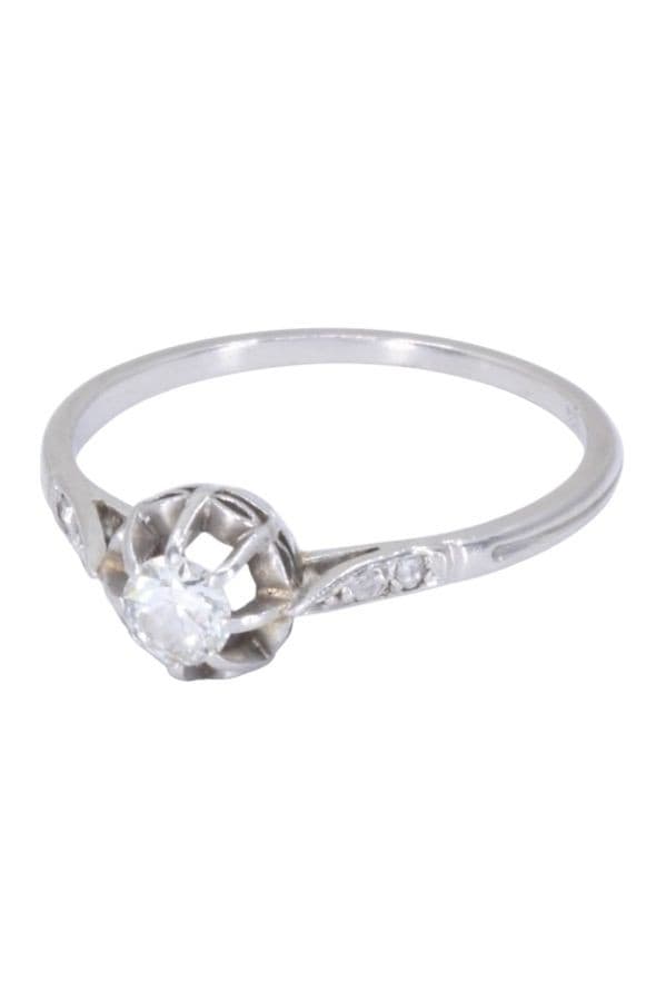 SOLITAIRE DIAMANT ANCIEN — vue 5