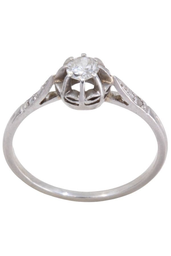 SOLITAIRE DIAMANT ANCIEN