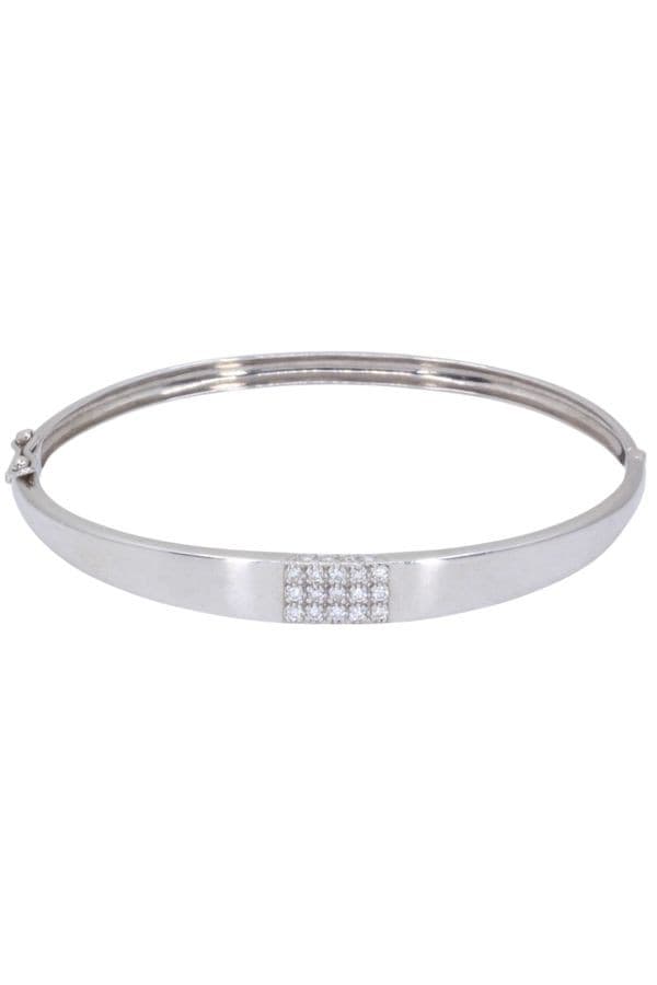 BRACELET JONC OUVRANT DIAMANTS